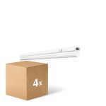 Confezione Multipack 4x Ledvance Reglette LED Linear Compatto Interruttore 8W 800lm - 830 Luce Calda | 60cm